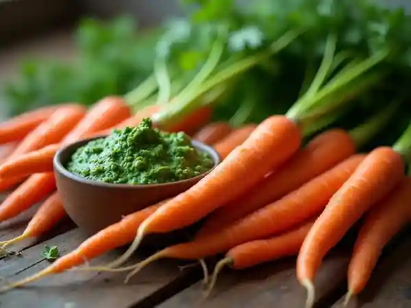 Cuisine zéro déchet : pesto gourmand aux fanes de carottes
