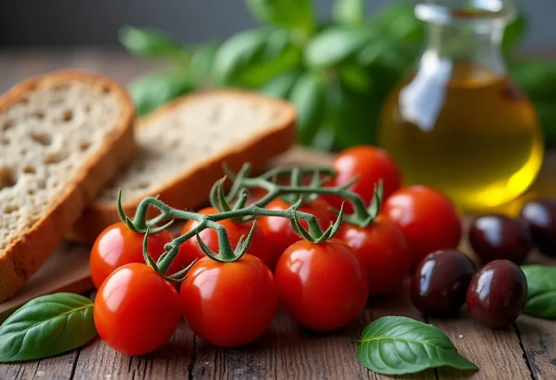 Illustration : Cuisine méditerranéenne : équilibre parfait et ingrédients clés