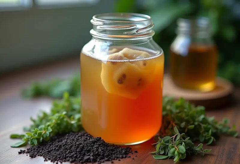 Illustration : Fermentation facile : guide complet pour faire votre kombucha aromatisé
