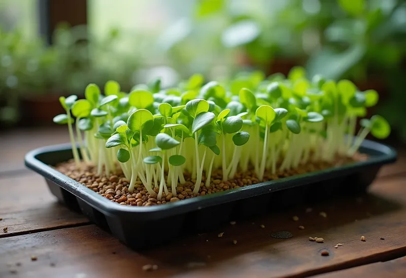 Illustration : Micro-pousses à domicile : kit, graines et récolte rapide