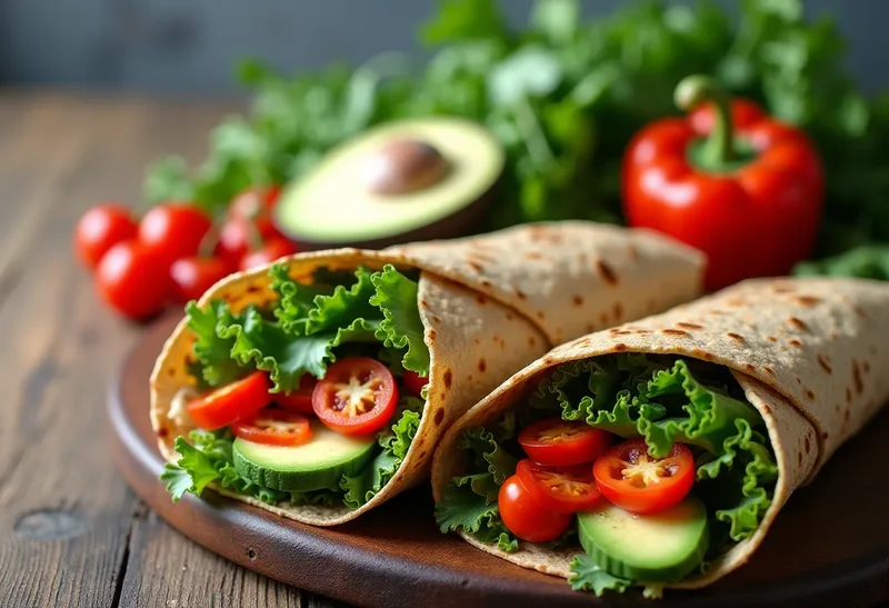 Illustration : Wraps healthy pour lunch box : 5 recettes prêtes en 10 minutes