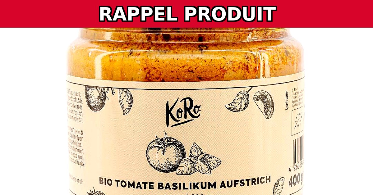 Alerte Sécurité : Rappel de la Tartinade à l'Aubergine Bio KoRo pour Ochratoxine A