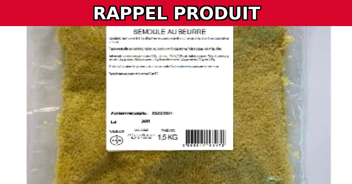 Alerte Sécurité : Rappel Urgent de la Semoule Atelier Collet 1.5kg pour Risque Bacillus cereus