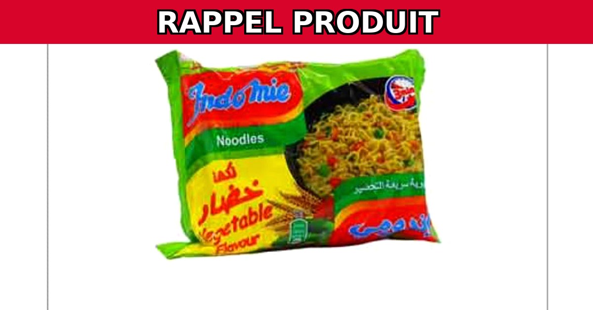 Rappel Urgent : Vegetable Flower de la Marque Indomie