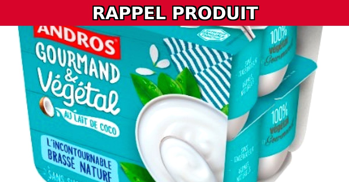 Rappel urgent : L'incontournable brassé nature au lait de coco Andros