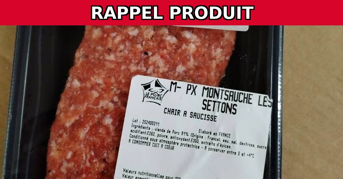 Rappel urgent : Chair à saucisses de l'Atelier du Boucher