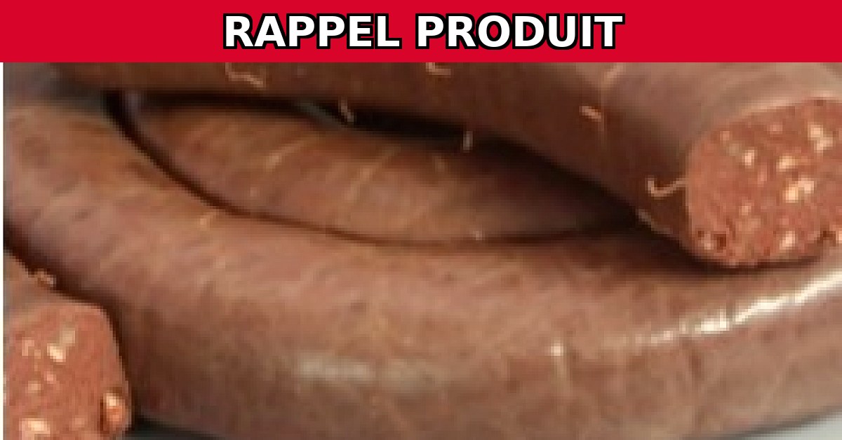 Rappel urgent : Boudin Noir aux Oignons de Carrefour contaminé par la Listéria