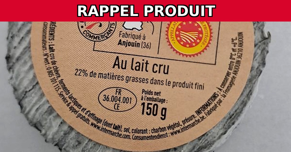 Alerte Rappel : Selles sur Cher AOP Contaminé par E. coli