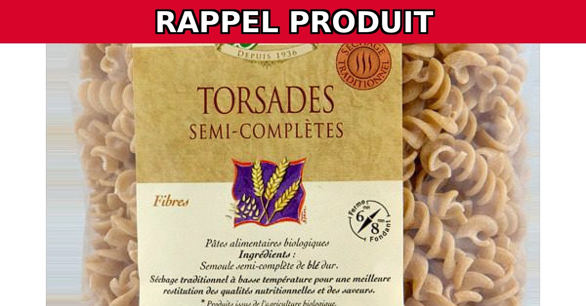 Rappel urgent : Torsade Semi Complet Bio de Lazzaretti