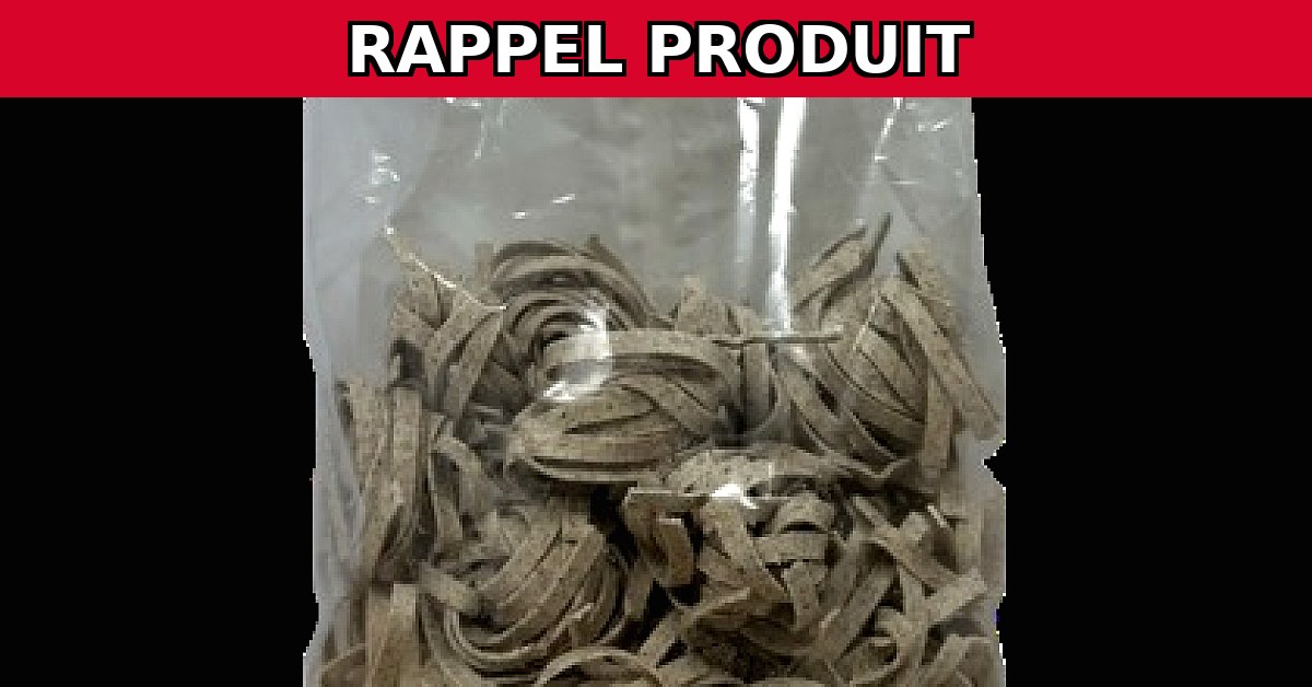 Alerte Rappel : Tagliatelle Ble Khorazan Bio Contaminées !