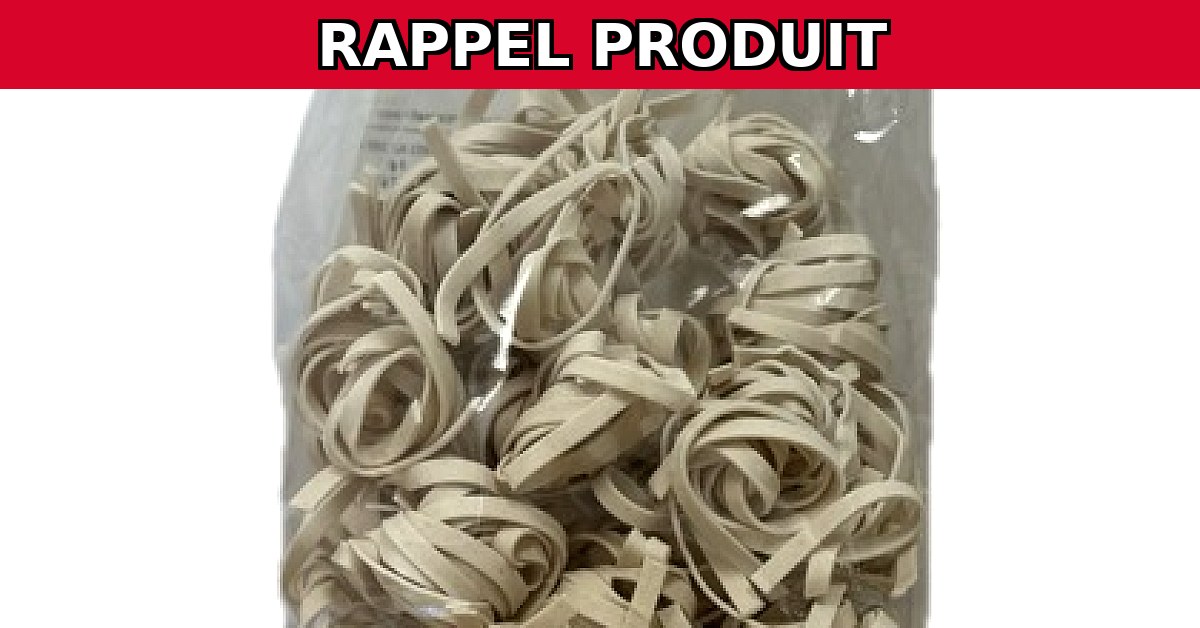 Rappel Urgent : Tagliatelle Blé Ancien Biologique Contaminées