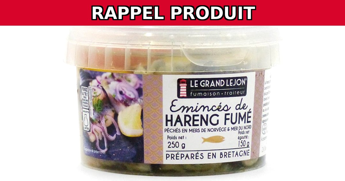 Alerte Rappel : Émincés de Harengs Fumés Contaminés par Listeria