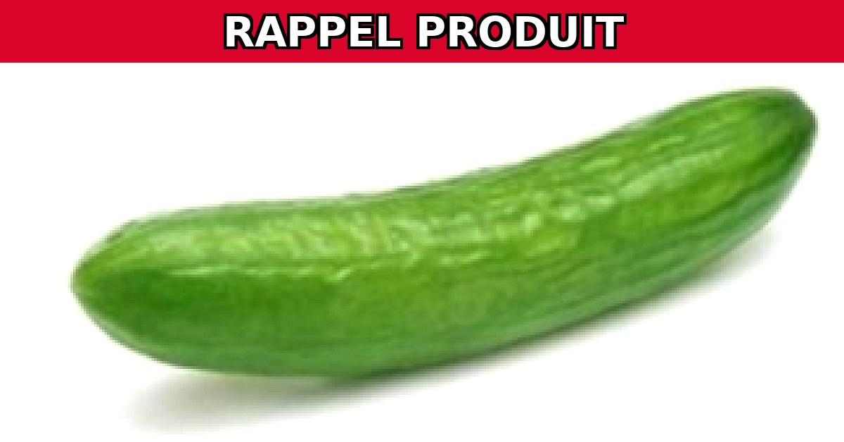 Alerte Rappel : Concombres PAYSANS DE ROUGELINE en raison de pesticides