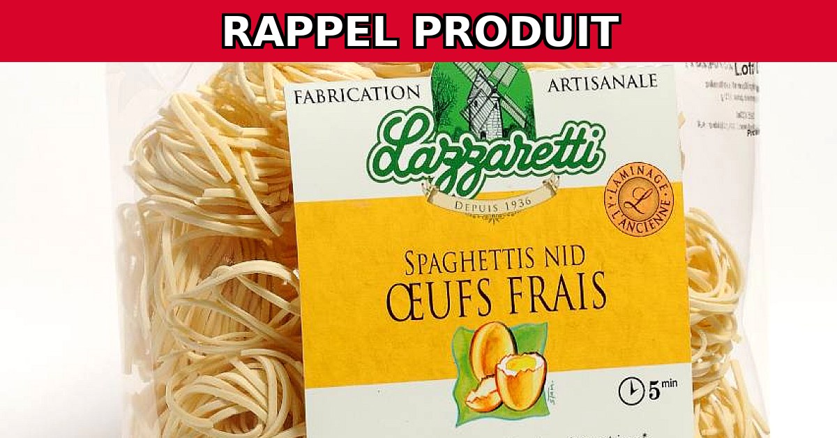 Rappel Urgent : Spaghetti Nids aux Oeufs Bio 250g Contaminés