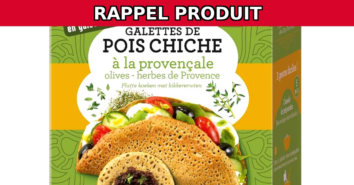 Alerte Rappel : Galettes de Pois Chiche à la Provençale de Beendi