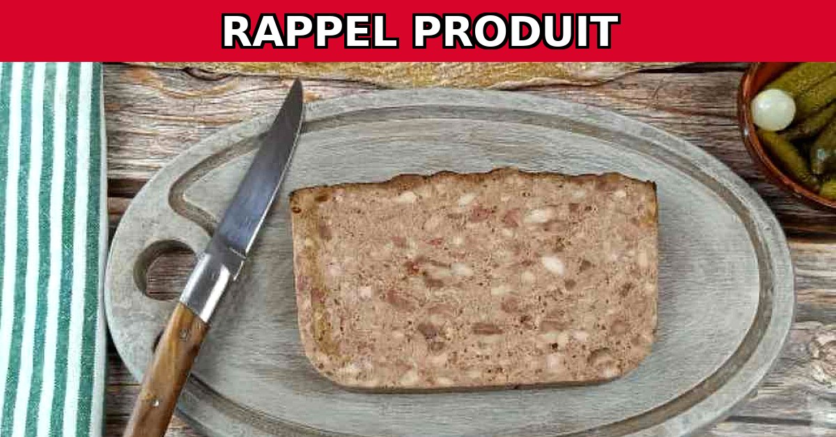 Alerte : Rappel urgent de pâté de campagne contaminé par la listéria !