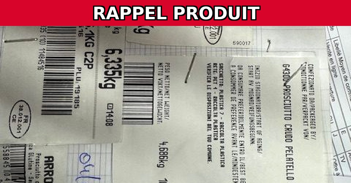 Alerte Rappel : Jambon de Parme AOP 12 Mois Contaminé !