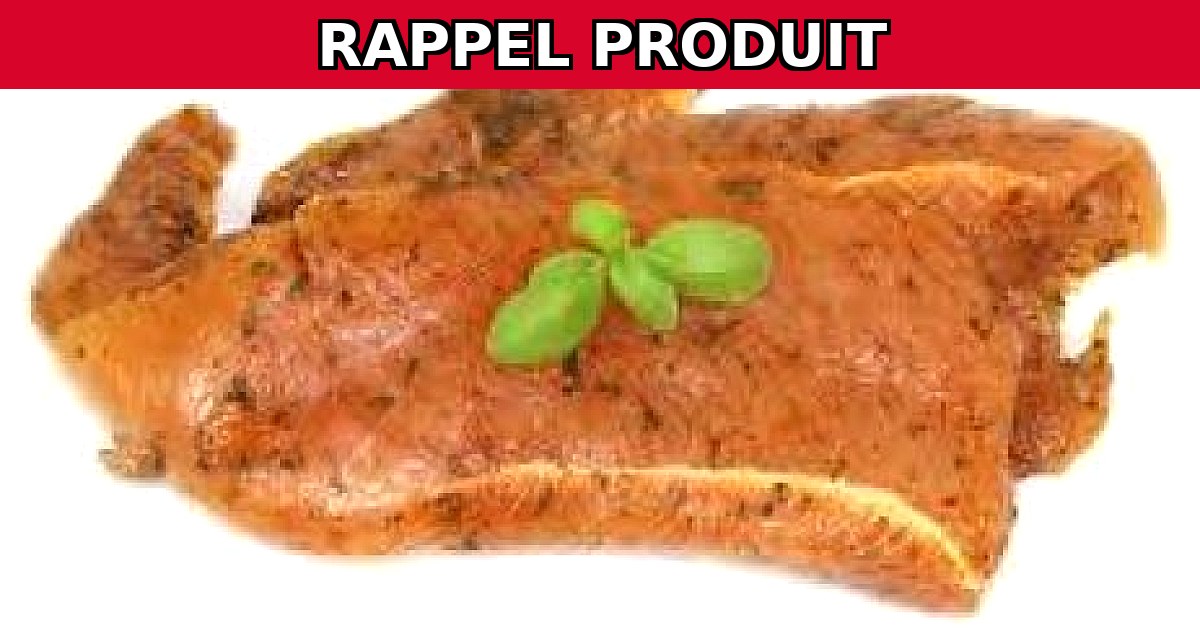 Rappel urgent : Araignée de porc Tex Mex contaminée par Salmonella