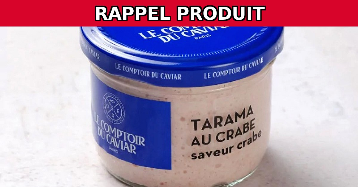 Rappel urgent : Tarama au crabe potentiellement dangereux