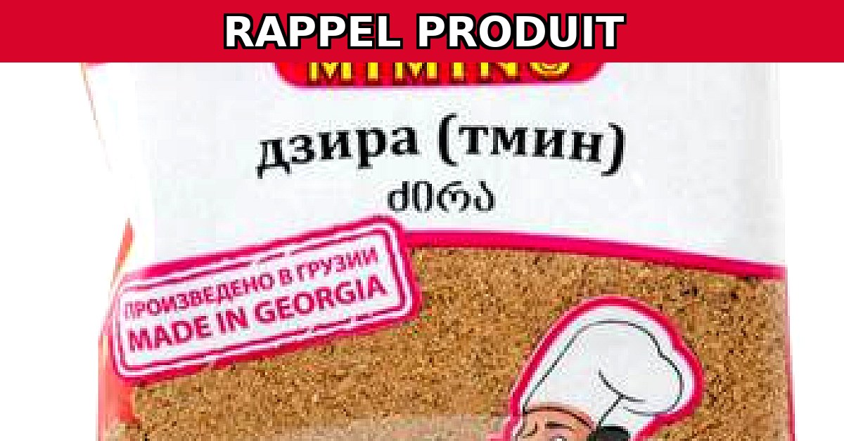Rappel urgent : Kümmel gemahlen 50 g de la marque Mimino