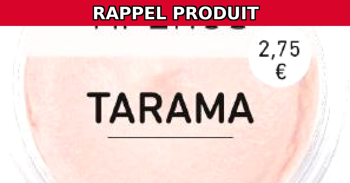 Rappel urgent : TARAMA de la marque PTITS APEROS