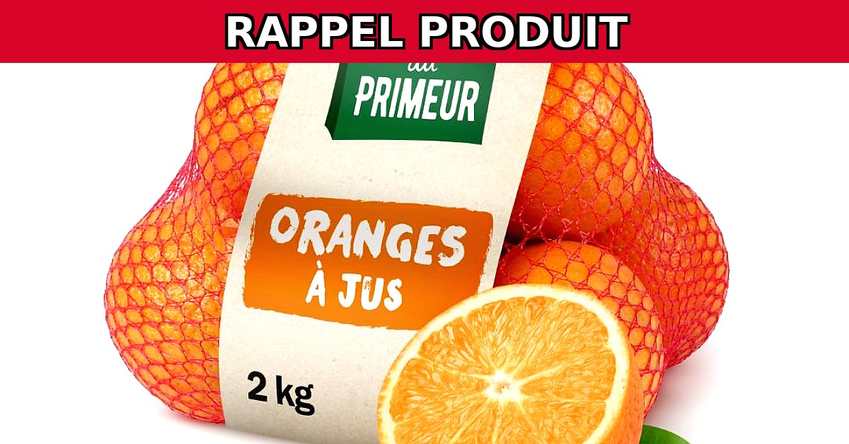 Rappel Urgent : Orange à Jus 2kg - Risques de Pesticides