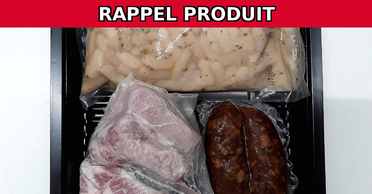 Alerte Rappel : Plateau Potee de Vallegrain en raison d'une erreur d'étiquetage