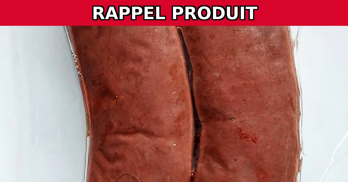 Rappel urgent : Boudins noirs aux oignons contaminés !