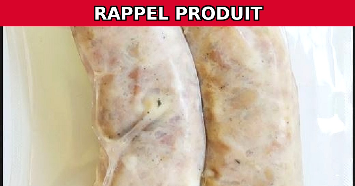 Rappel urgent : Andouillettes de Mon Charcutier du Bocage en raison de corps étrangers