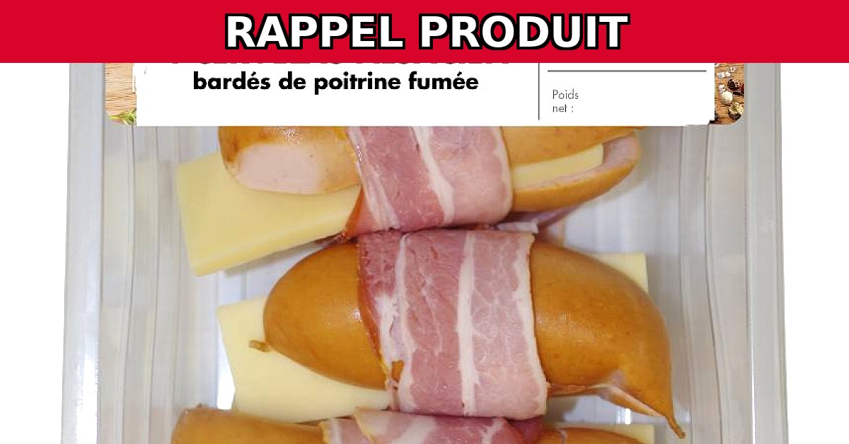 Alerte Rappel : Cervelas Alsacien CLERMONT en raison d'une Anomalie d'Étiquetage