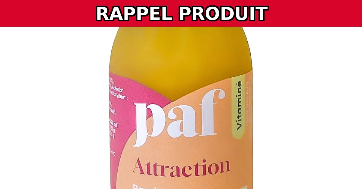 Rappel urgent : Attraction (60ml BIO) en raison de risques de fermentation