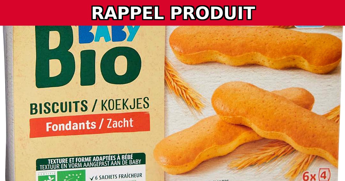 Alerte Rappel : Biscuits Fondants My Carrefour Baby Bio Contaminés