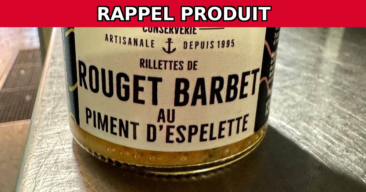 Rappel urgent : Rillettes Rouget Barbet au Piment d'Espelette