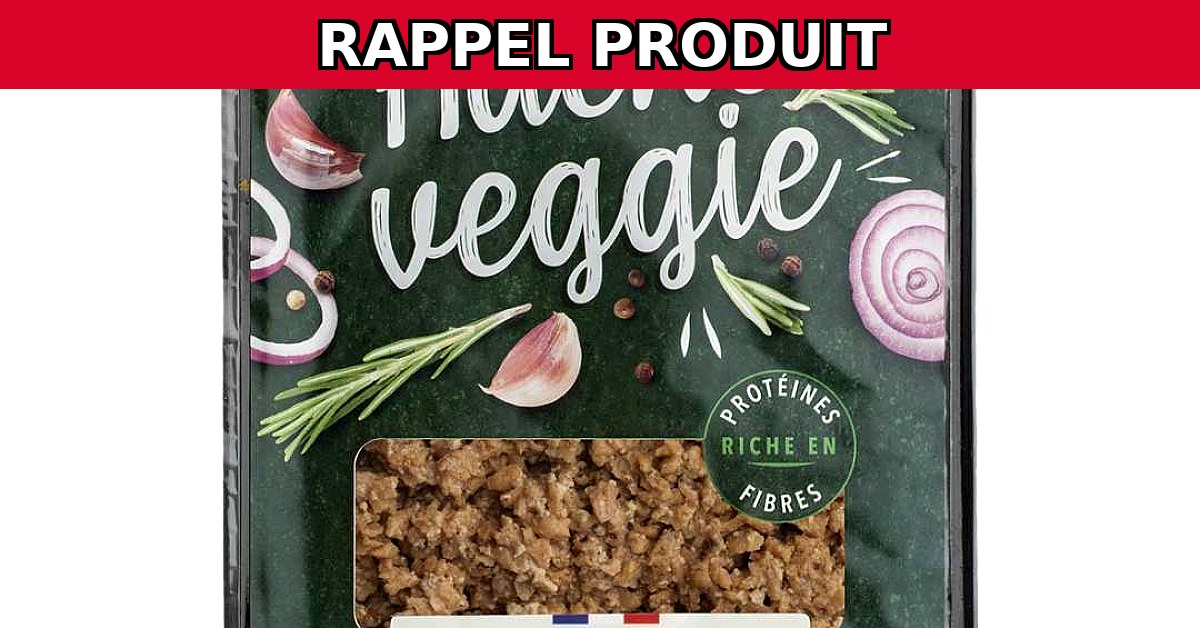 Alerte Rappel : Haché Végétal Nature 200g de La Vie Claire