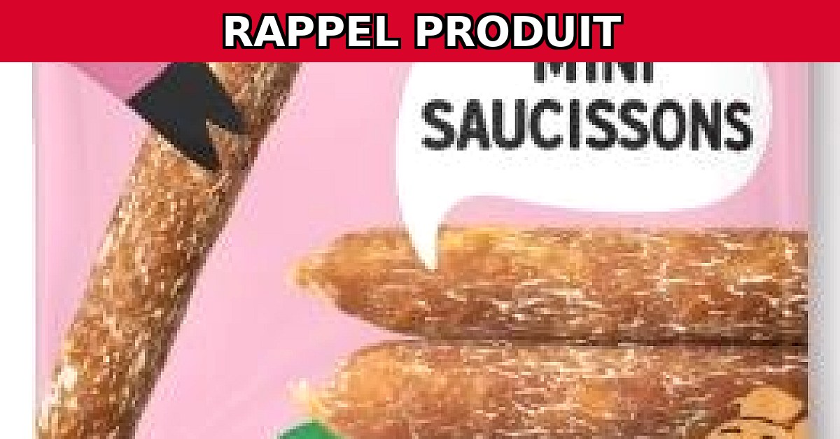 Rappel urgent : Mini Saucissons 100% Veg 75g de La Vie