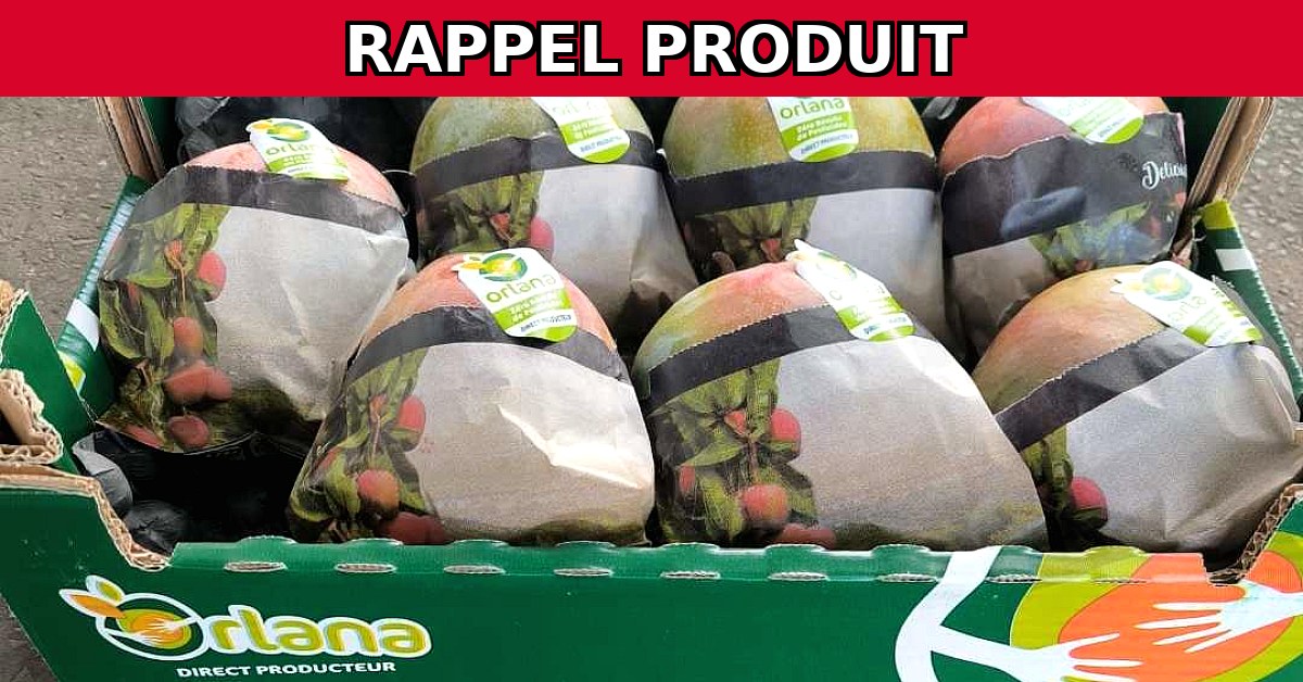 Rappel urgent : Mangue Orlana Osteen ZRP en raison de la présence d'acétamipride
