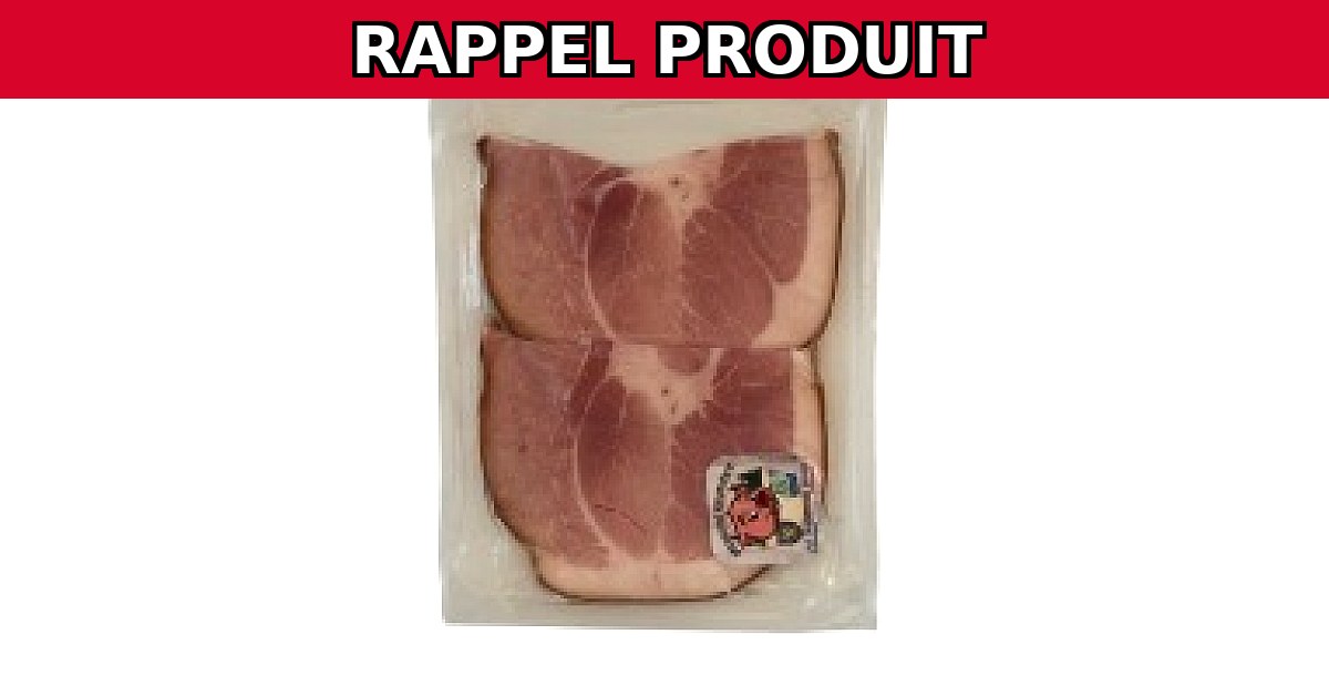 Alerte Rappel : Jambon Cuit 4 Tranches Contaminé par Listeria