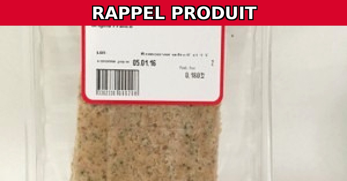 Rappel urgent : GRILLONS LIMOUSINS 180G contaminés par la listéria