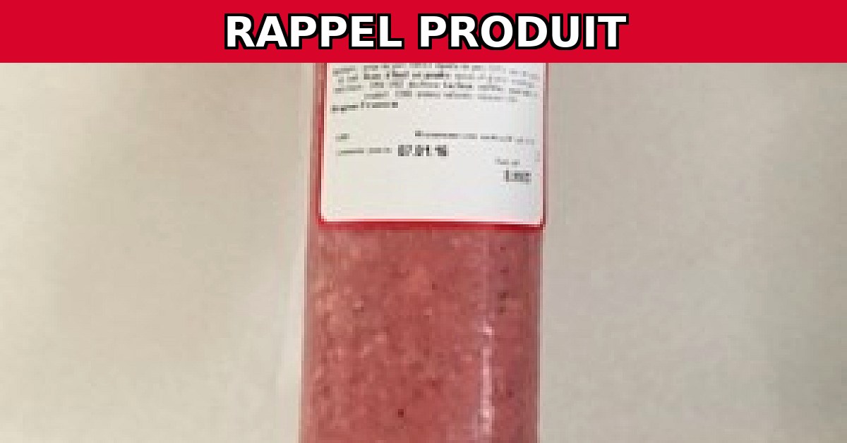 Alerte Rappel : Saucisson Ail 800GR Contaminé par Listeria