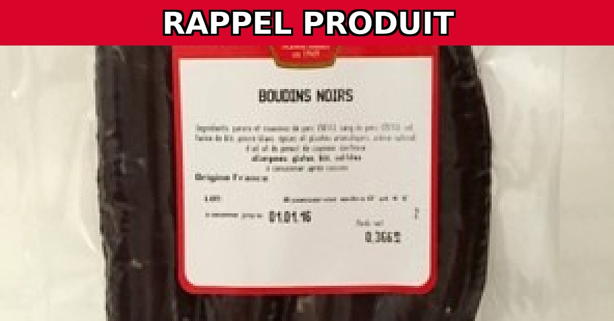 Rappel Urgent : Boudins Noirs Andrieux Contaminés par Listeria