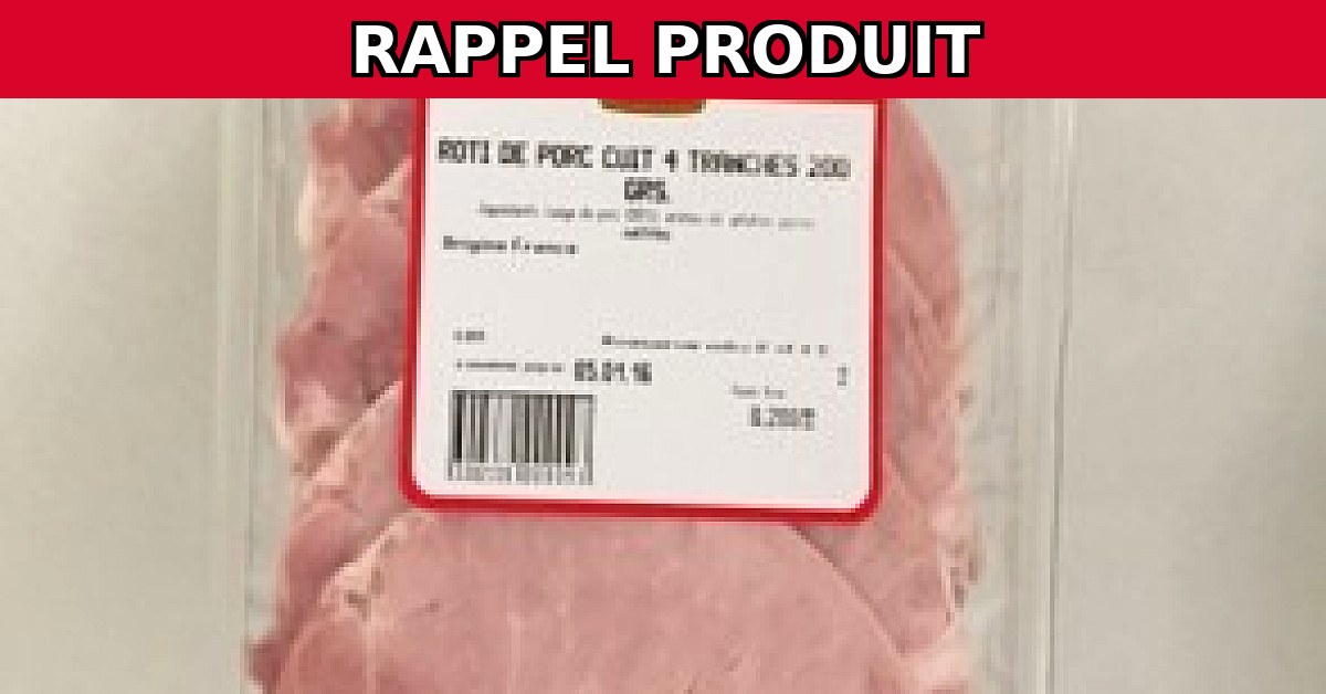 Alerte : Rappel urgent du Rôti Cuit TR 200G pour risque de listéria