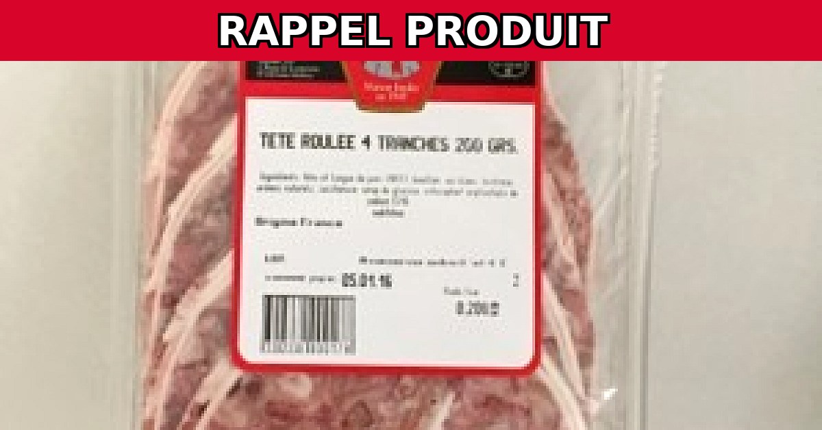 Rappel urgent : Tête Roulée 200G contaminée par Listeria