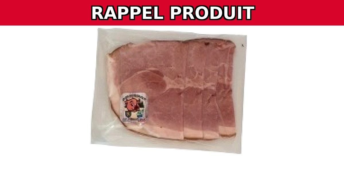 Alerte rappel : Jambon cuit 4 tranches contaminé par Listeria