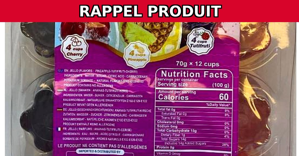 Alerte Sécurité : Rappel Urgent des Produits Jelly Jungle