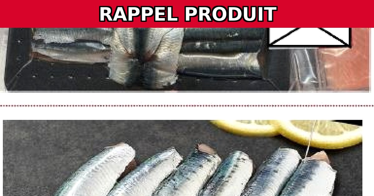 Alerte Rappel : Sardines Sous Vide et Etal d'Auchan