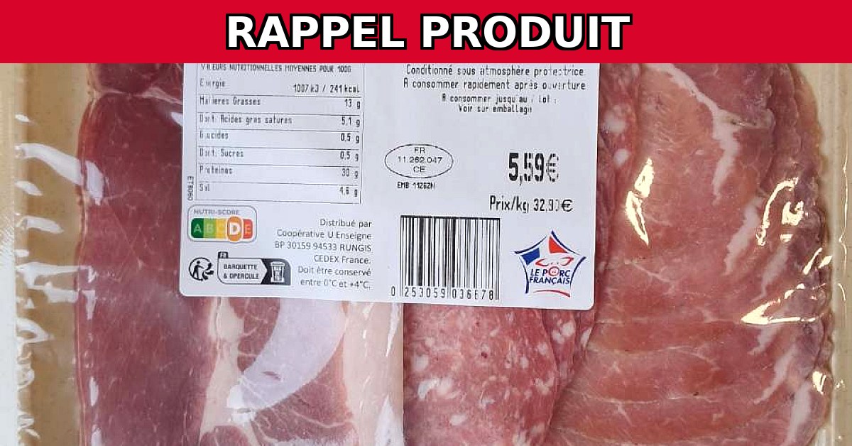 Alerte Rappel : Plateau de Montagne U Saveurs Contaminé par Salmonella