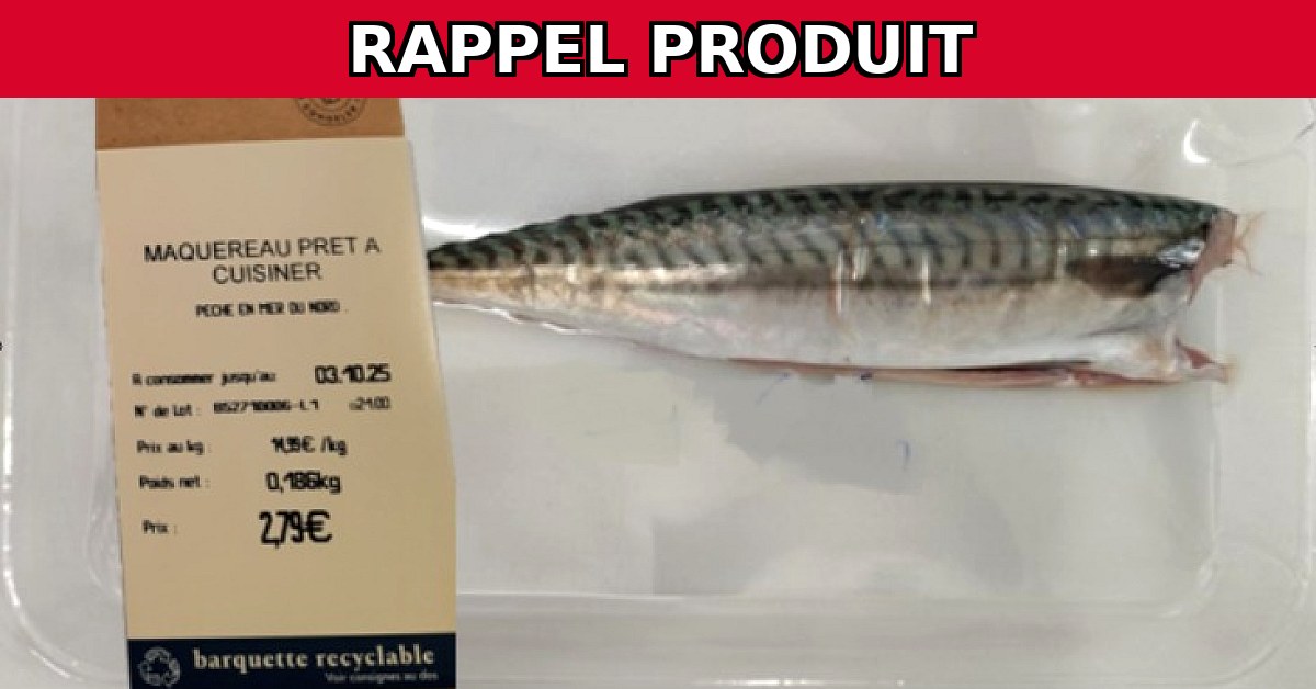 Alerte Rappel : Maquereau Prêt à Cuisiner de Grand Frais