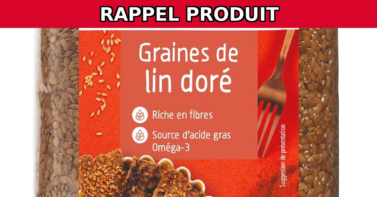 Alerte Rappel : Graine de Lin Doré de la Marque MARKAL