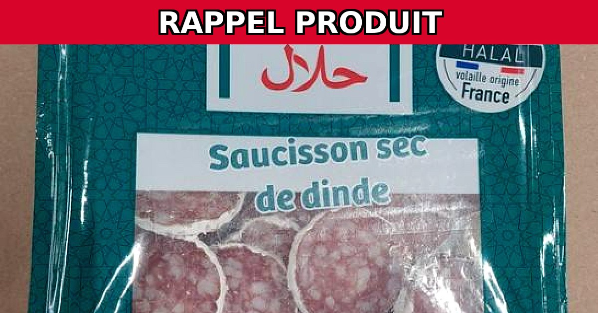 Rappel urgent : Saucisson sec en rondelle - Médina HALAL contaminé par Salmonella