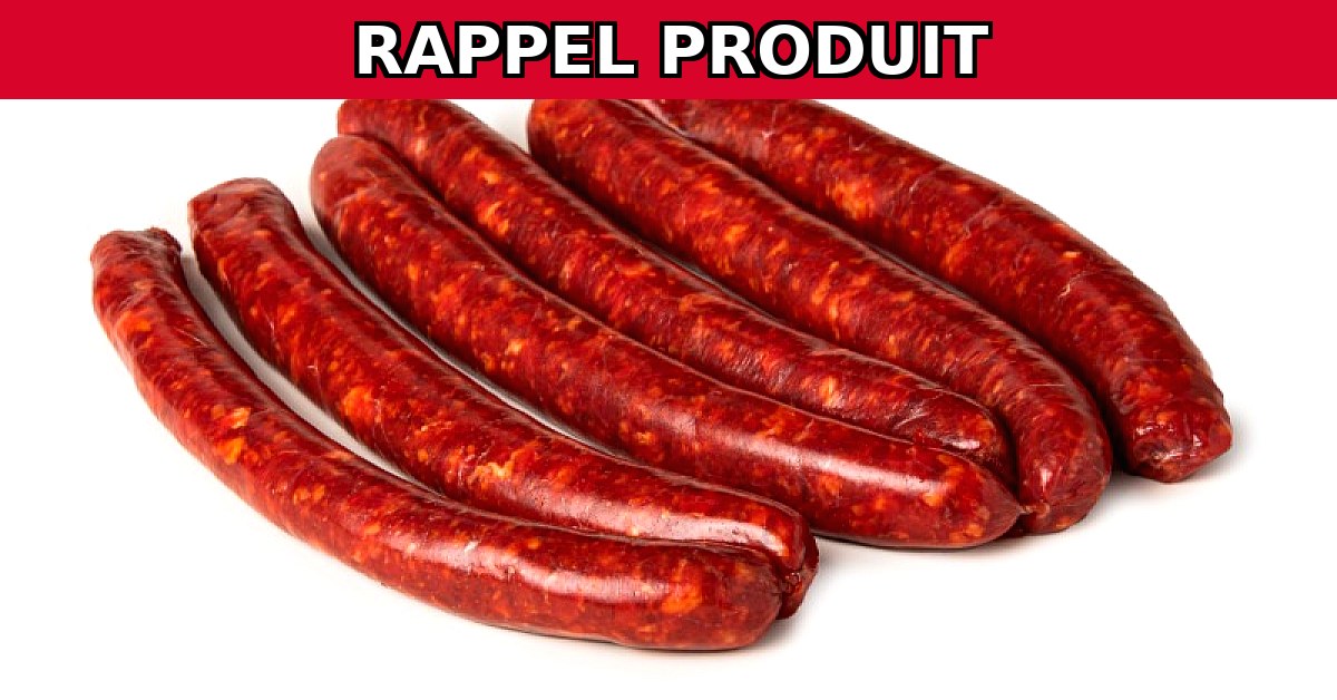 Rappel urgent : Merguez contaminées à la Salmonella